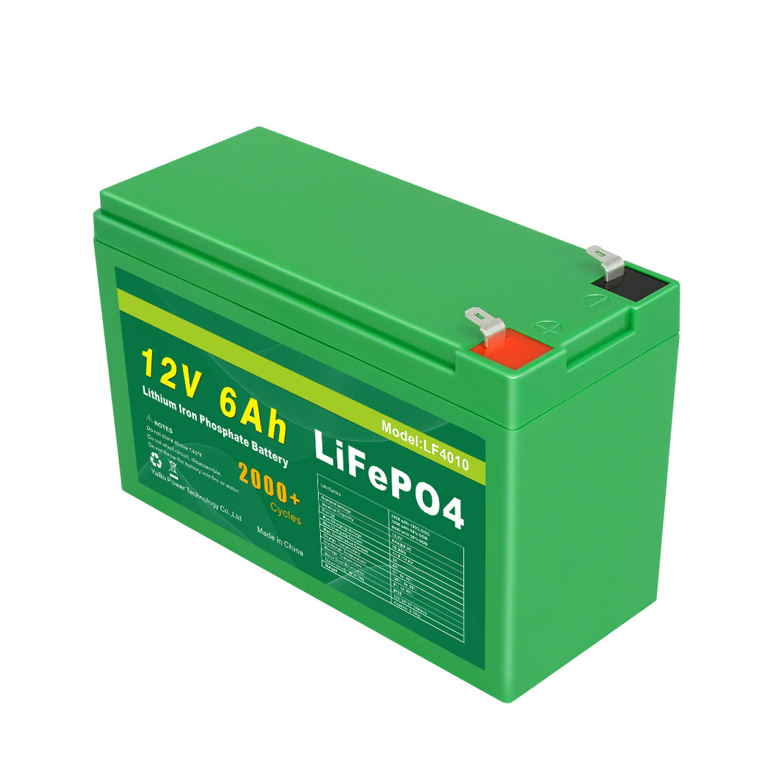 12V 6Ah LiFePO4 Battery | Lightweight Maintenance-Free